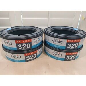 Diaper Genie Up To 320 Diapers,  Essentials Unscented Refill 4-Pack (Brand New)‎